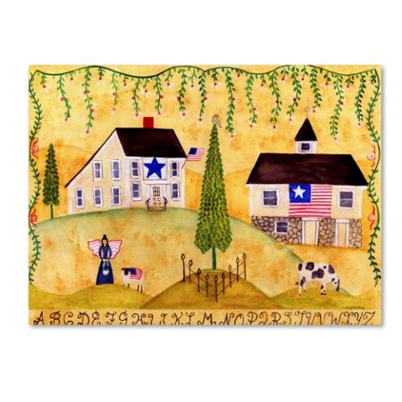 Cheryl Bartley 'American Farmhouse Sampler' Canvas Art,35x47